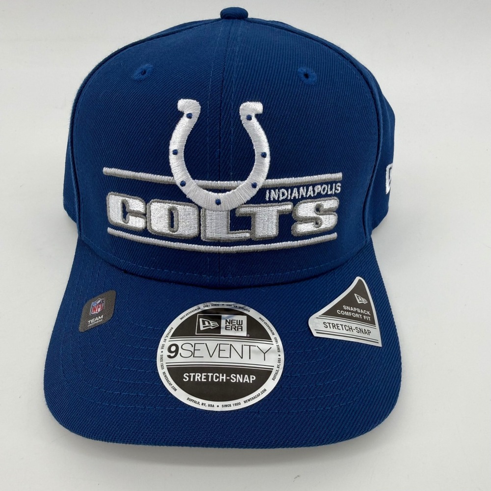 Indianapolis Colts New Era 9SEVENTY Stretch-Snap Hat Royal Blue NFL 60720234